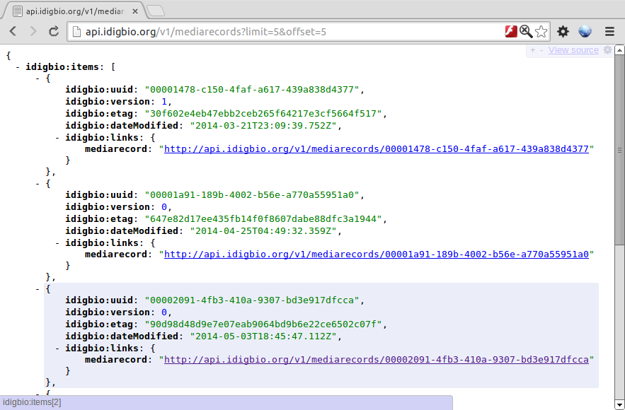 Screenshot jsonview idigbio api mediarecords limit offset.png