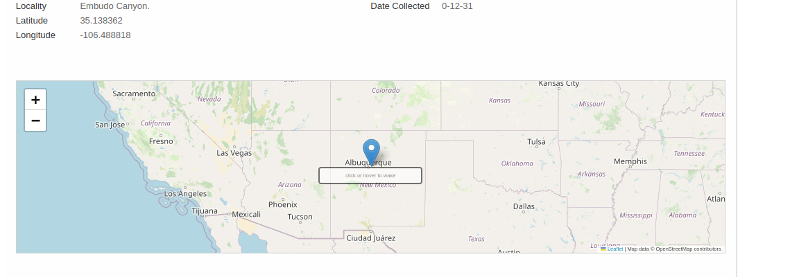 record page map section