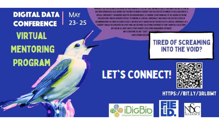 Digital Data Conference Virtual Mentoring Program Flyer